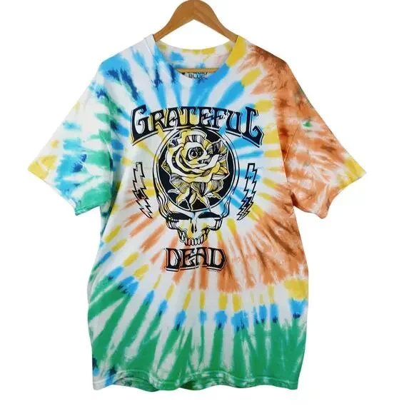 LIquid Blue SZ L Grateful Dead Roosevelt Tie-Dye T-Shirt Unisex - Picture 2 of 4